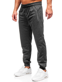 Антрацитові чоловічі спортивні штани джоггери Bolf JX6338