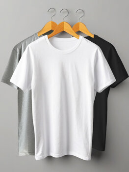 Багатоколірна жіноча футболка без принта Bolf SD211-3P 3PACK