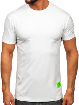 Біла чоловіча футболка з принтом Bolf MT3046