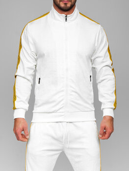 Білий чоловічий спортивний костюм Bolf 3A163
