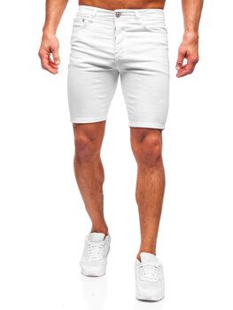 Білі чоловічі джинсові шорти Bolf 0362