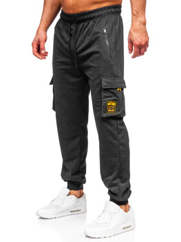 Графітові чоловічі спортивні штани джогери-карго Bolf JX6359