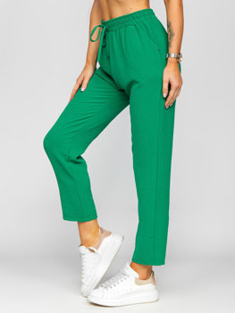 Зелені жіночі тканинні штани Bolf W7325