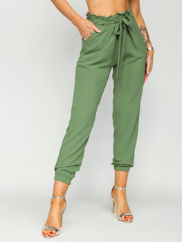 Зелені жіночі штани-джоггери Bolf W5076