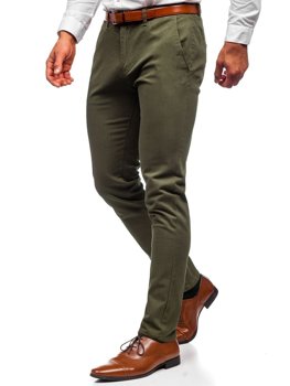 Зелені чоловічі штани чіноси Bolf 1143