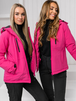 Рожева жіноча спортивна зимова куртка Bolf HH012B