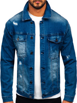 Світло-синя джинсова куртка чоловіча Bolf MJ506B