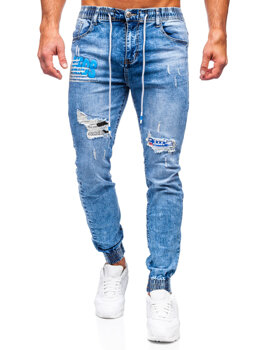 Сині чоловічі джинси джоггери Bolf TF155