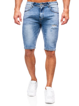 Сині чоловічі джинсові шорти Bolf KG3916