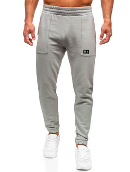 Сірі чоловічі спортивні штани з органічної бавовни 4F SPMD010