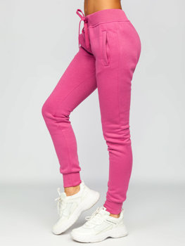 Темно-рожеві жіночі спортивні штани Bolf CK-01