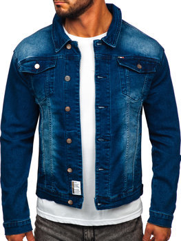 Темно-синя чоловіча джинсова куртка Bolf MJ512BS