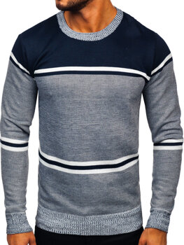 Темно-синій чоловічий светр Bolf 6300