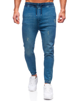 Темно-сині чоловічі джинси джоггери Bolf 0028