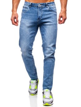 Темно-сині чоловічі джинси skinny fit Bolf KX536