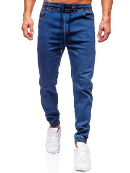 Темно-сині чоловічі джинсові джоггери Bolf 8102