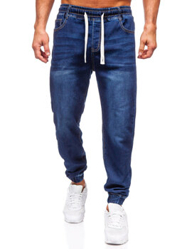 Темно-сині чоловічі джинсові джоггери Bolf 8116