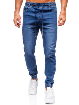 Темно-сині чоловічі джинсові джоггери Bolf 8122