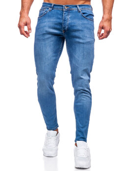 Темно-сині чоловічі джинсові штани slim fit Bolf R922