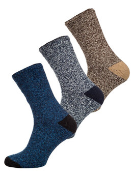 Товсті зимові чоловічі шкарпетки різнокольорові-3 Bolf A8999-3P 3PACK
