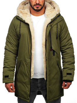 Хакі куртка чоловіча зимова парка Bolf 2M38