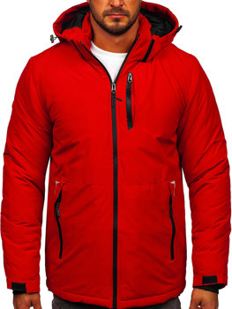 Червона чоловіча зимова куртка Bolf HKK2023