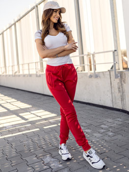 Червоні жіночі спортивні штани Bolf CK-01B