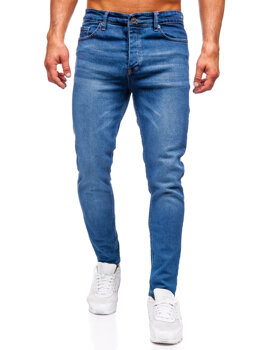 Чоловічі темно-сині джинсові штани slim fit Bolf 6430