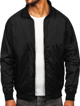Чорна чоловіча демісезонна куртка Bolf 5M3212