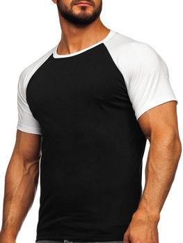 Чорно-біла чоловіча футболка Bolf 8T82