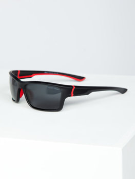Чорно-червоні сонцезахисні окуляри Bolf MIAMI6