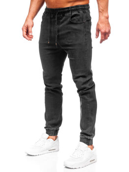 Чорні чоловічі джинси джоггери Bolf 9102