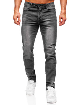 Чорні чоловічі джинсові шорти штани slim fit Bolf MP0174GS