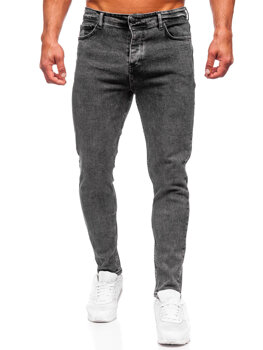 Чорні чоловічі джинсові штани regular fit Bolf 6028