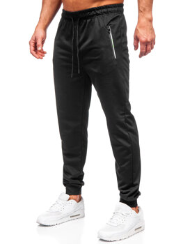 Чорні чоловічі спортивні штани джоггери Bolf JX6108