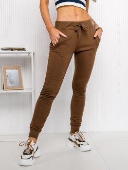 Шоколадні жіночі спортивні штани Bolf CK-01B