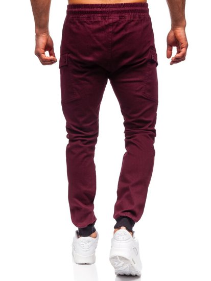 Бордові чоловічі штани джоггери Bolf B11103