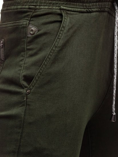 Зелені чоловічі штани джоггери Bolf CT8808