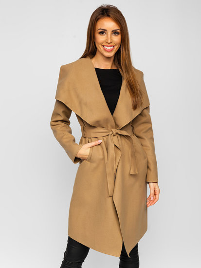 Кемел довге жіноче пальто Bolf 5079