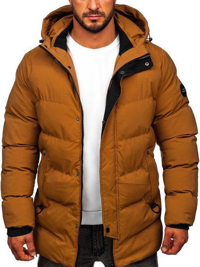 Кемел чоловіча зимова стьобана куртка парка Bolf 7330