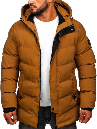 Кемел чоловіча зимова стьобана куртка парка Bolf 7330