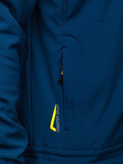 Синя чоловіча демісезонна куртка Softshell Bolf AB143