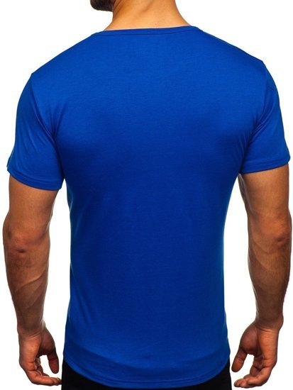 Синя чоловіча футболка з принтом Bolf KS2525T