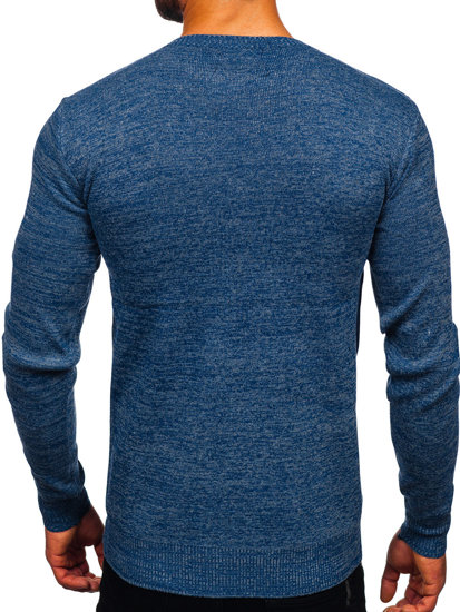 Синій чоловічий светр Bolf S8307