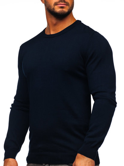 Темно-Синій чоловічий светр Bolf 2300