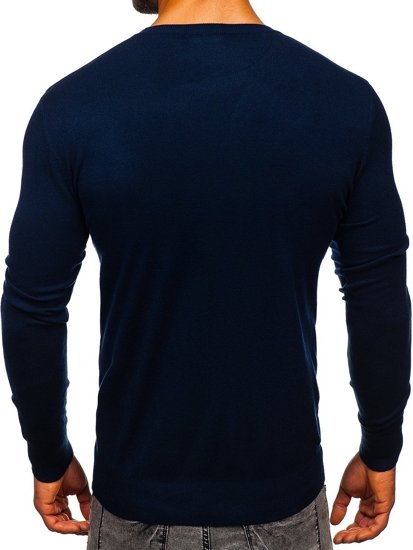 Темно-синій чоловічий светр Bolf YY01