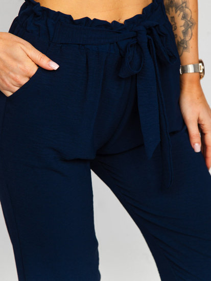 Темно-сині жіночі штани-джоггери Bolf W5076