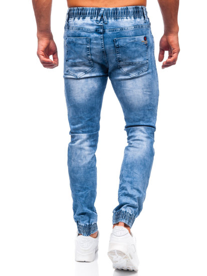 Темно-сині чоловічі джинси джоггери Bolf TF120
