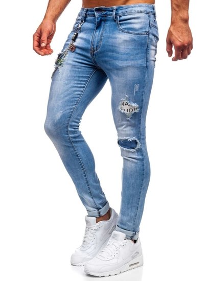 Темно-сині чоловічі джинси slim fit Bolf 85003S0