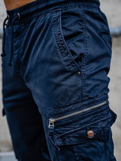 Темно-сині штани джоггери карго чоловічі Bolf CT6702S0